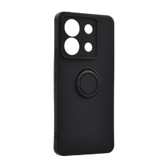 Xiaomi Poco X6 5G Gigapack Szilikon telefonvédő tartógyűrű, kameravédő, FEKETE Xiaomi Poco X6 5G Gigapack Szilikon telefonvédő tartógyűrű, kameravédő, FEKETE