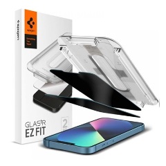 iPhone 14 Plus SPIGEN EZ FIT képernyővédő üveg 2db 2.5D, 9H, ÁTLÁTSZÓ