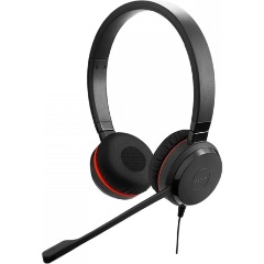 JABRA EVOLVE 20 SE STEREO UC USB C/A ADAPTER LEATHER