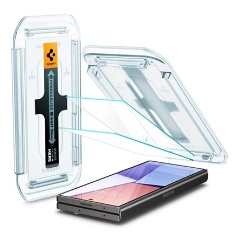 Samsung Z Fold6 5G SPIGEN EZ FIT képernyővédő üveg 2db 2.5D, 9H + segédkeret, ÁTLÁTSZÓ