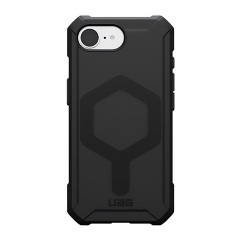 iPhone 16e UAG ESSENTIAL szilikon telefonvédő erős ütésállóság, MagSafe, FEKETE