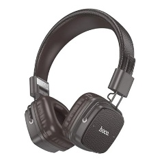 HOCO W56 bluetooth fejhallgató SZTEREO (v5.4, 3.5mm jack aljzat) SÖTÉTBARNA