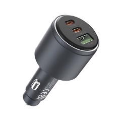 Devia EA508 65W univerzális autós töltő adapter fekete