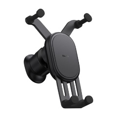 Baseus 15W telefon vezeték nélküli töltő adapter / autós tartó fekete