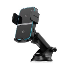 Joyroom JR -ZS246 15W telefon vezeték nélküli töltő adapter / autós tartó fekete Joyroom JR -ZS246 15W telefon vezeték nélküli töltő adapter / autós tartó fekete