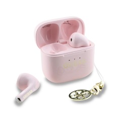 CG Mobile Guess Classic Logo Charm fülhallgató headset rózsaszín