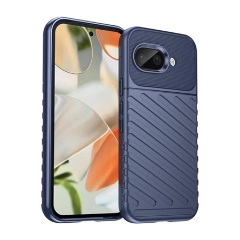 Google Pixel 9a GIGAPACK Szilikon telefonvédő ütésállóság, dombor minta, SÖTÉTKÉK