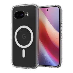 Google Pixel 9a SPIGEN ULTRA HYBRID MAG műanyag telefonvédő ütésállóság, MagSafe, ÁTLÁTSZÓ