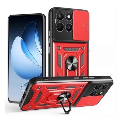 Honor X8c GIGAPACK Defender szilikon telefonvédő ütésállóság, kameravédő, PIROS