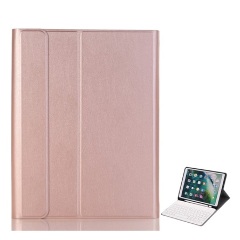 IPAD 10.2 (2021) GIGAPACK Tok álló, bőr hatású FLIP, ceruza tartó, ROZÉARANY