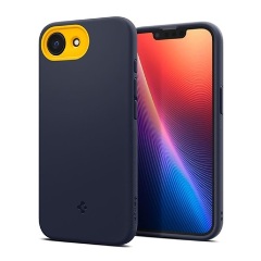 iPhone 16e SPIGEN NANO POP szilikon telefonvédő kameravédő, MagSafe, SÖTÉTKÉK