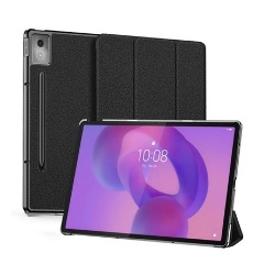 Lenovo Idea Tab Pro DUX DUCIS DOMO tok álló, bőr hatású aktív FLIP, ceruza tartó, FEKETE
