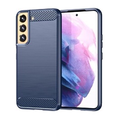 Samsung S22 Plus 5G Gigapack szilikon telefonvédő ütésállóság, karbon minta, SÖTÉTKÉK