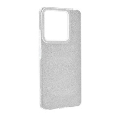 Redmi Note 14 5G GIGAPACK Szilikon telefonvédő műanyag belső, csillogó hátlap, EZÜST