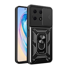 Honor X8a Gigapack Defender szilikon telefonvédő ütésállóság, kameravédő, FEKETE