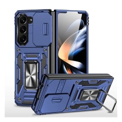 Samsung Z Fold6 5G Gigapack Defender szilikon telefonvédő ütésállóság, kameravédő, SÖTÉTKÉK