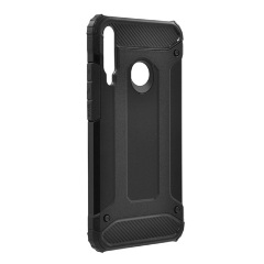 Huawei P40 Lite E Gigapack Defender szilikon telefonvédő ütésállóság, fémhatás, FEKETE