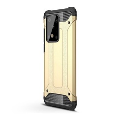 Samsung S20 Ultra 5G Gigapack Defender szilikon telefonvédő ütésállóság, fémhatás, ARANY