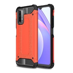 Redmi 9T Gigapack Defender szilikon telefonvédő ütésállóság, fémhatás, PIROS