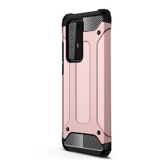 Huawei P40 Pro 5G Gigapack Defender szilikon telefonvédő ütésállóság, fémhatás, ROZÉARANY