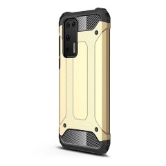 Huawei P40 Gigapack Defender szilikon telefonvédő ütésállóság, fémhatás, ARANY