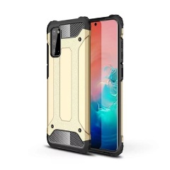 Samsung S20 5G Gigapack Defender szilikon telefonvédő ütésállóság, fémhatás, ARANY Samsung S20 5G Gigapack Defender szilikon telefonvédő ütésállóság, fémhatás, ARANY