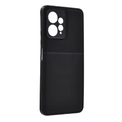 Redmi Note 12 4G Gigapack Szilikon telefonvédő ütésállóság, csíkos, FEKETE