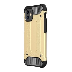 iPhone 12 mini Gigapack Defender szilikon telefonvédő ütésállóság, fémhatás, ARANY