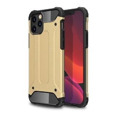 iPhone 12 Pro Gigapack Defender szilikon telefonvédő ütésállóság, fémhatás, ARANY