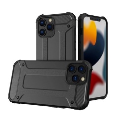 iPhone 13 Pro Gigapack Defender szilikon telefonvédő ütésállóság, fémhatás, FEKETE iPhone 13 Pro Gigapack Defender szilikon telefonvédő ütésállóság, fémhatás, FEKETE