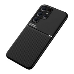 Samsung S23 Ultra Gigapack Szilikon telefonvédő ütésállóság, csíkos, FEKETE