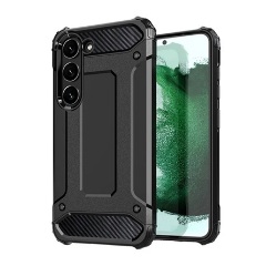 Samsung S23 Gigapack Defender szilikon telefonvédő ütésállóság, fémhatás, FEKETE Samsung S23 Gigapack Defender szilikon telefonvédő ütésállóság, fémhatás, FEKETE