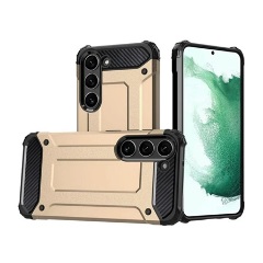 Samsung S23 Plus Gigapack Defender szilikon telefonvédő ütésállóság, fémhatás, ARANY Samsung S23 Plus Gigapack Defender szilikon telefonvédő ütésállóság, fémhatás, ARANY