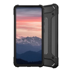 Samsung A01 Gigapack Defender szilikon telefonvédő ütésállóság, fémhatás, FEKETE Samsung A01 Gigapack Defender szilikon telefonvédő ütésállóság, fémhatás, FEKETE