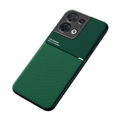 Oppo Reno 8 Pro Gigapack Szilikon telefonvédő ütésállóság, csíkos, SÖTÉTZÖLD