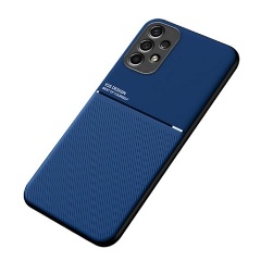 Samsung A13 4G Gigapack Szilikon telefonvédő ütésállóság, csíkos, SÖTÉTKÉK