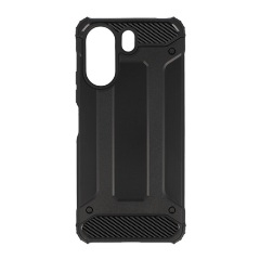 Xiaomi Poco C65 4G Gigapack Defender szilikon telefonvédő ütésállóság, fémhatás, FEKETE