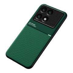 Xiaomi Poco X6 Pro 5G Gigapack Szilikon telefonvédő ütésállóság, csíkos, SÖTÉTZÖLD