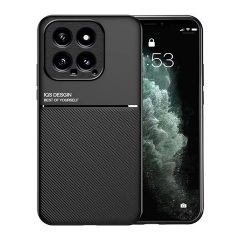 Xiaomi 14 5G Gigapack Szilikon telefonvédő ütésállóság, csíkos, FEKETE