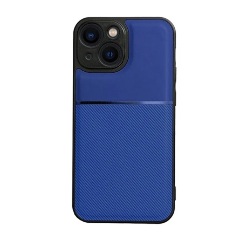 iPhone 15 Plus GIGAPACK Szilikon telefonvédő ütésállóság, csíkos, SÖTÉTKÉK
