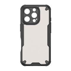 iPhone 15 Pro GIGAPACK Defender szilikon telefonvédő ütésállóság, kameravédő, FEKETE