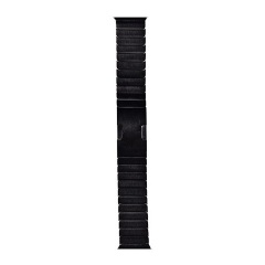 Apple Watch Series 5 44mm DEVIA ELEGANT LINK pótszíj egyedi méret, állítható, FEKETE