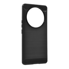 Realme 14 Pro Plus GIGAPACK Szilikon telefonvédő ütésállóság, karbon minta, FEKETE