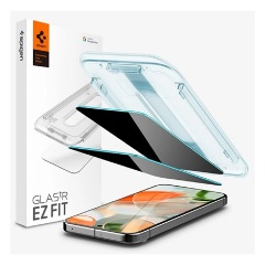 Google Pixel 9 Pro SPIGEN EZ FIT képernyővédő üveg 2.5D, 9H + segédkeret, ÁTLÁTSZÓ