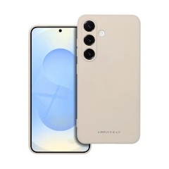 Samsung S25 ROAR SPACE szilikon telefonvédő matt, prémium, BÉZS