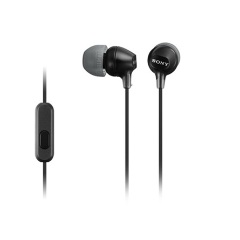 SONY fülhallgató SZTEREO (3.5mm jack, mikrofon, felvevő gomb) FEKETE