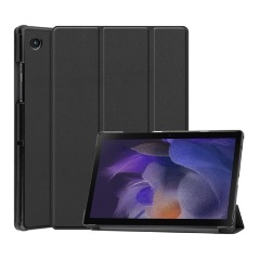 Samsung Tab A8 10.5 LTE (2021) Gigapack Tok álló, bőr hatású aktív FLIP, asztali tartó, FEKETE