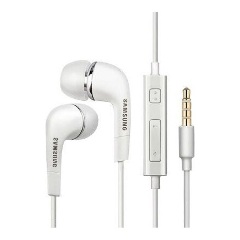 Designed for SAMSUNG fülhallgató SZTEREO (3.5mm jack, mikrofon, felvevő gomb) FEHÉR