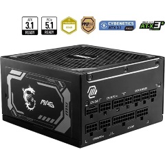 MSI MAG A1000GL PCIE5 ATX desktop tápegység 1000W Cybenetics Gold BOX