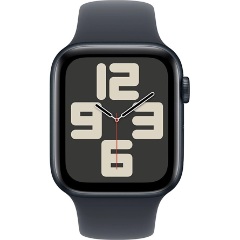 Apple Watch SE2 v3 GPS (40mm) éjfekete alumínium tok, éjfekete sportszíj (S/M) okosóra